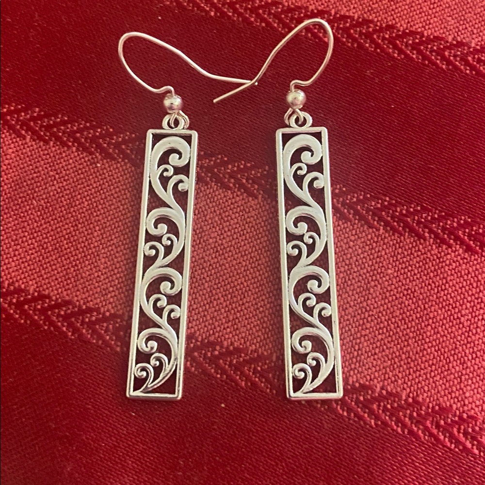 5/$10❤️❤️❤️NEW Tibetan Silver Handmade Filigree Dangling Earrings